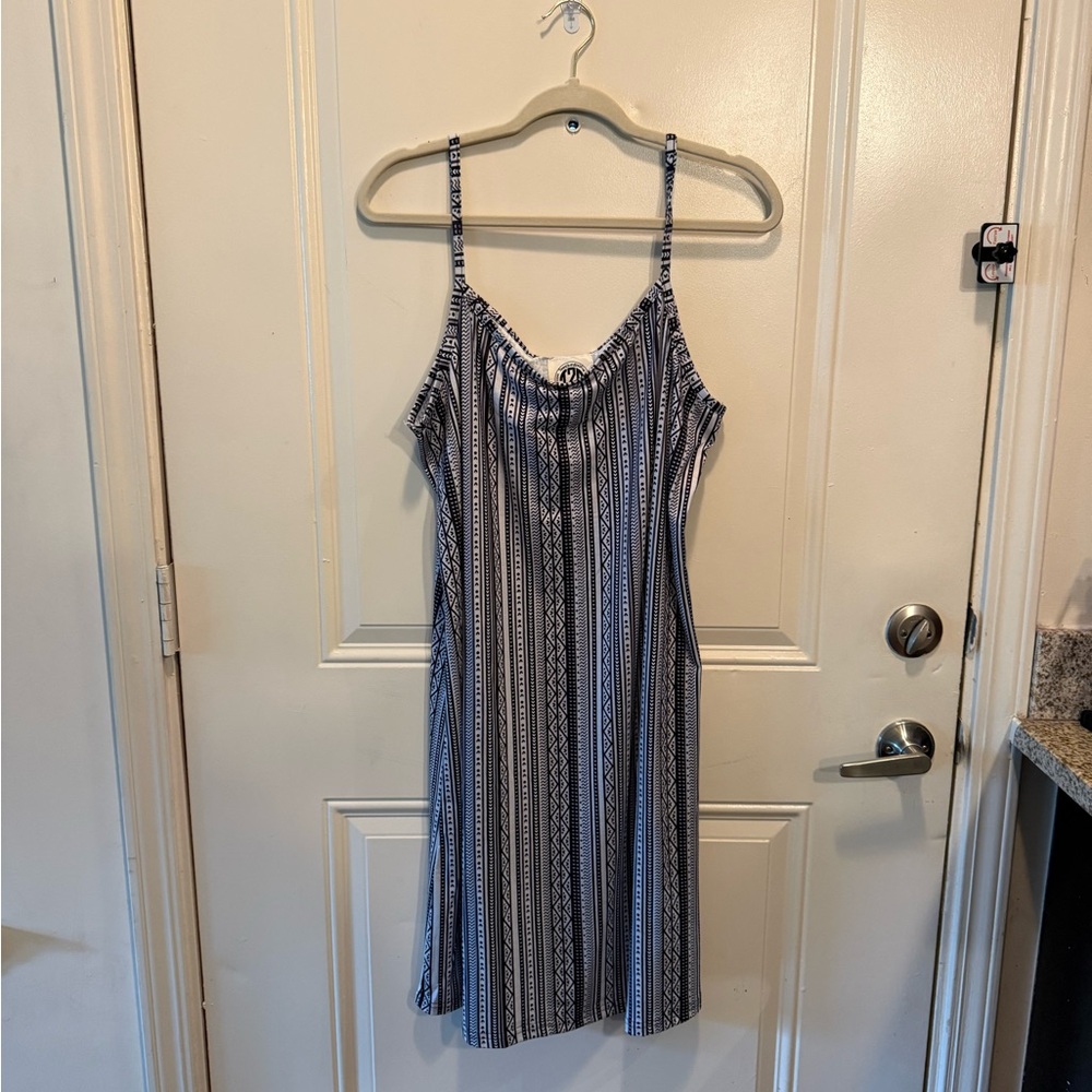 Striped Spaghetti Strap Dress